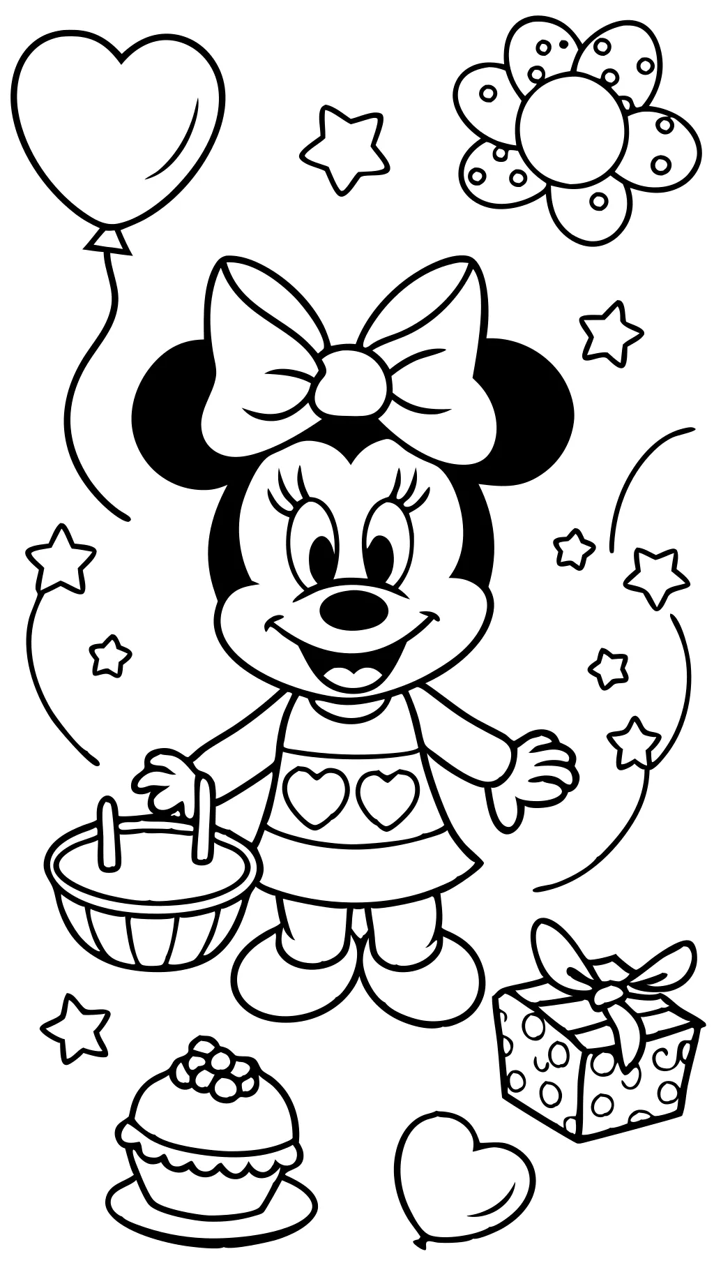 mini mouse coloring pages